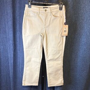 NYDJ Women's Chloe Capri Denim with Slit Size 00